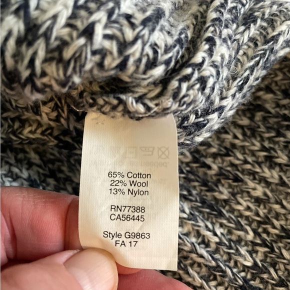 J. Crew Black and White Cowl Neck Sweater - Picture 7 of 7